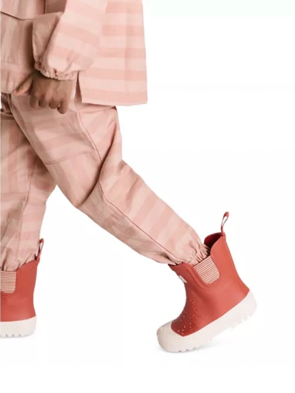 Pehr Unisex New Red Waterproof Pull-On Rain Boots